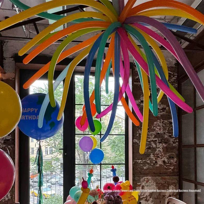 Long Fireworks Balloons for Kids' Birthday & Kindergarten Party Decorations