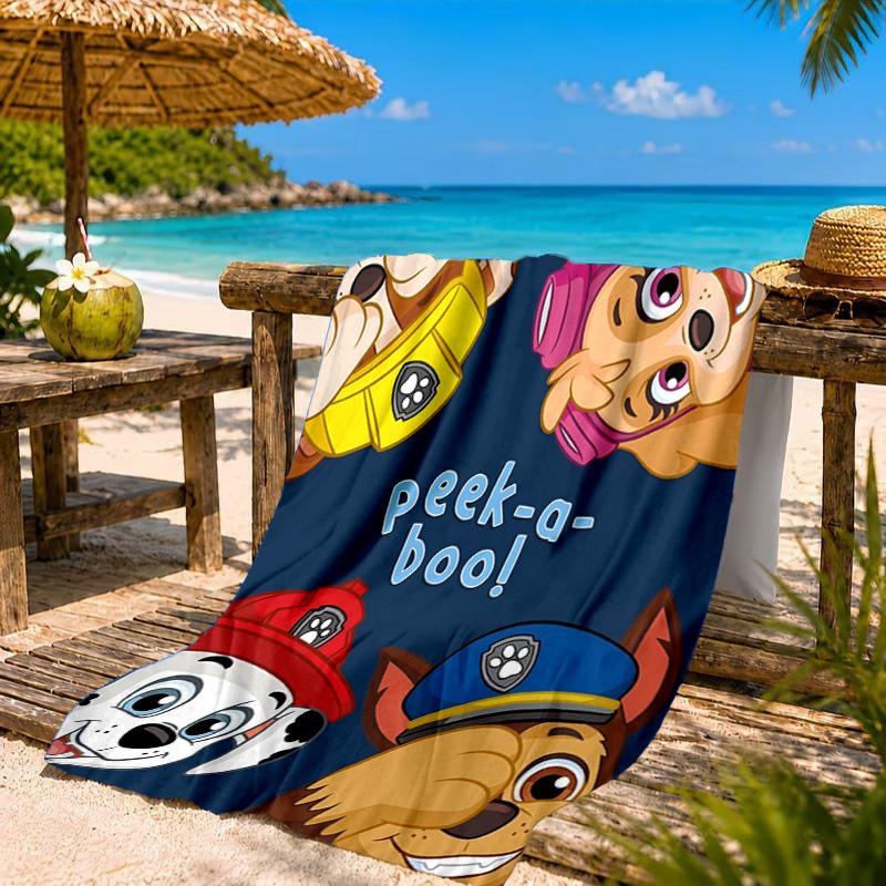 Paw Patrol: Heroic Rescue Beach Towel, Quick-drying, Easy to Care for, Suitable for Both Fitness and Beach Vacations,Sports Essential