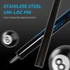 OKHEALING Karbonfaser Billard Queue Stick (Black Technology Niedrige Biegung Pro Taper Billard Queue 12,4 mm Spitze, Uni-loc Verbindung 147 cm, Spielqueue)