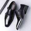 Fashion Elegantes Men's Slip on Loafers Simple Leather Casual Shoes Metal Buckle Male Oxford Shoes Thick Bottom Walking Shoes Sneakers