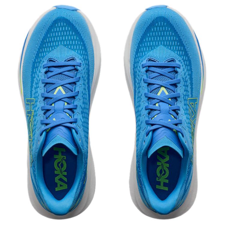 HOKA One One Mach 7 Breed Comfortabel Duurzaam Ademend Ondersteunend Veerkrachtig Hardloopschoenen Heren sneaker Blauw 1171905-VSF