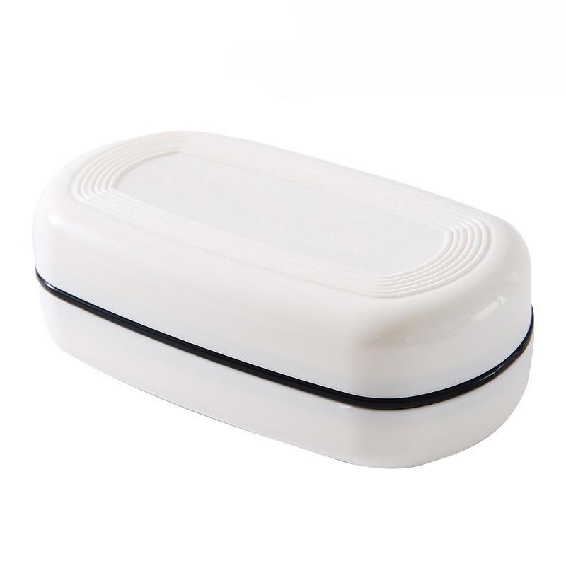 Toilet Drain Soap Box with Lid Creative Travel Portable Travel Soap Tray Bathroom Wash Face Soap Box
