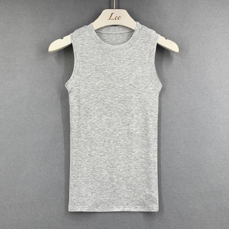 

Sleek and Sexy Dongdaemun Women s Slim-Fit, Sheer Sleeveless Vest with Inner Tops One Size