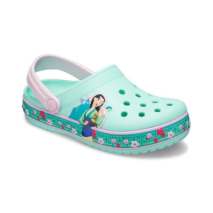 Crocs Classic Clog Fun Academy Mulan Pattern Kids Clogs Mint-Green 206155-3P7