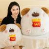 Cute Potato Chip Dog Plush Pillow Toy Adorable Stuffed Animal For Kids Gifts