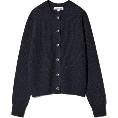× Comptoir Des Cotonniers Collaboration Fw25 Single-Breasted Round Neck Solid Color Ribbed Edge Casual Loose Knit Sweater Women Tops 480025-69