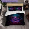Biancheria da letto a tema Trabzonspor FC Set 3 Pezzi Copripiumino Biancheria da letto Decorativa per Camera Adolescenti Decorazione Casa