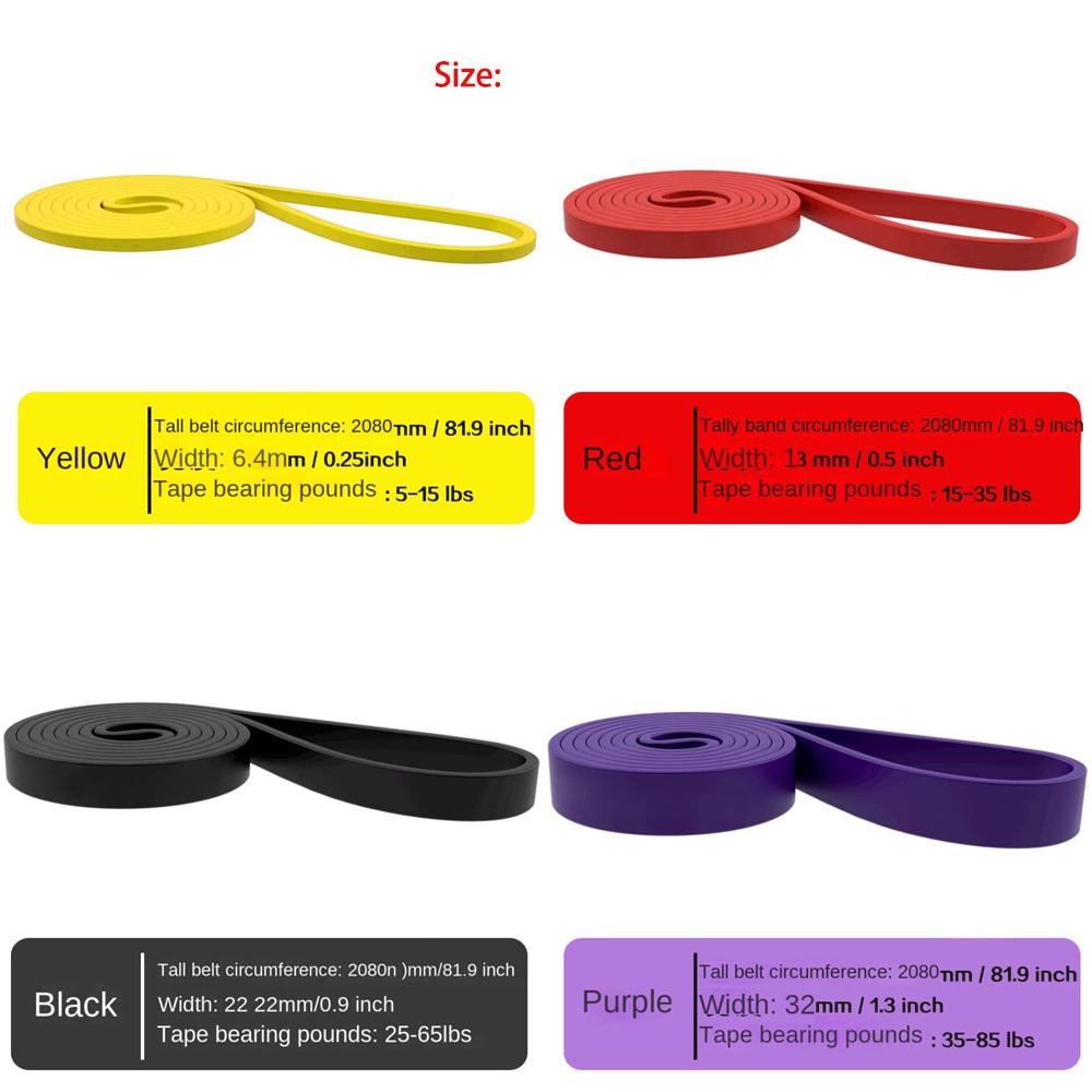 Nieuwe TPE Fitness Elastische Band 5-85 lbs Elastische Yoga Spanning Band Weerstandsbanden Sportschool