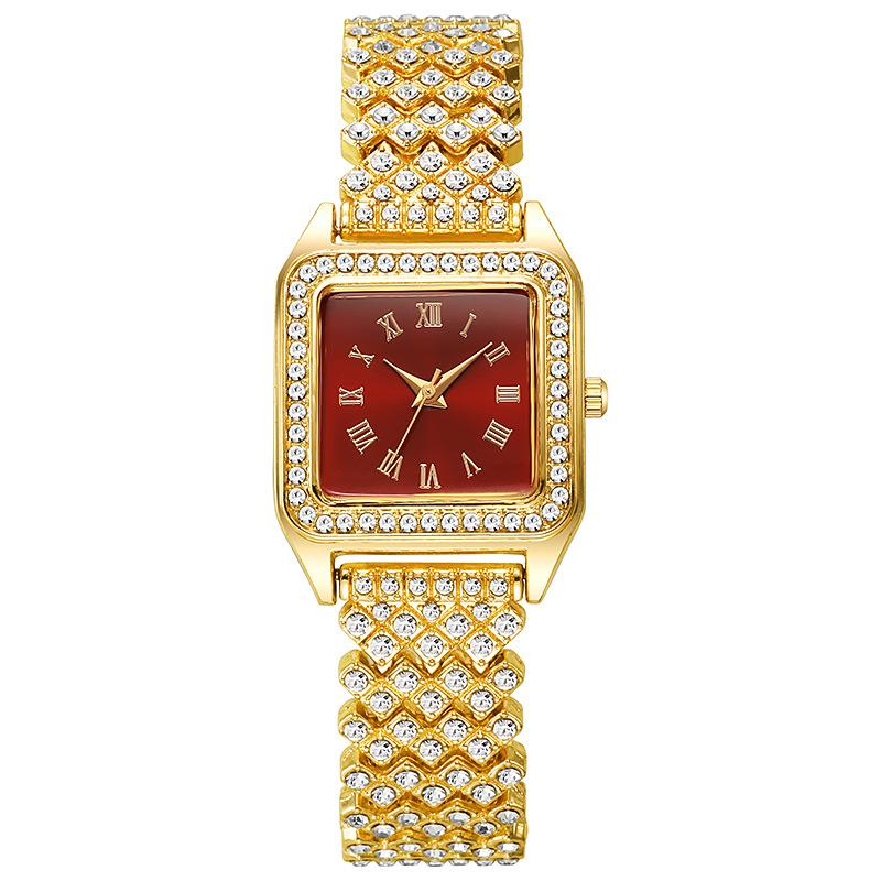 Nieuwe Mode Dames Armband Vierkante Horloges Dames Quartz Polshorloge Voor Valentijnsdag Verjaardagscadeaus