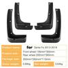 Hyundai Santa Fe Black Plastic Car Mudguard Flap Set