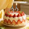 Reusable Silver Cake Topper Decorations Number 0-9 Numeral Birthday Candles Metal for Party Anniversary Wedding Accessories
