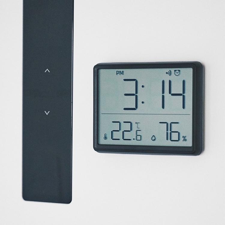 Contemporary Digital Wall Clock Date Temperature Stylish and Functional