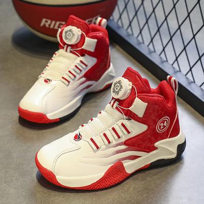Obrotowe buty do koszykówki dla dzieci jesień i zima nowe buty dla chłopców buty sportowe buty dla dzieci w średnim i starszym wieku