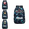 Stylish Roblox Backpack For Kids Featuring A Vibrant Cartoon Pattern And Large Capacity