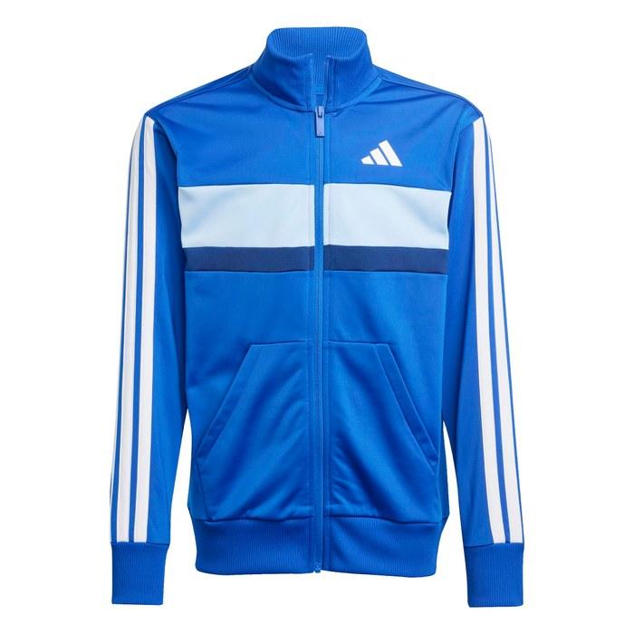 adidas TIBE Tracksuit Kids KQG66 (Team Royal Blue/White/Glow Blue) 160