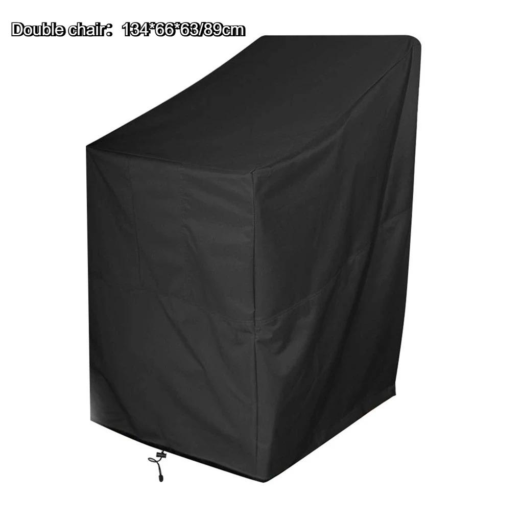 Stacking Outdoor Chair Cover Waterproof, 210D Rain Snow Dust Wind-Proof, Anti-UV, Outdoor Garden Yard Chair Cover