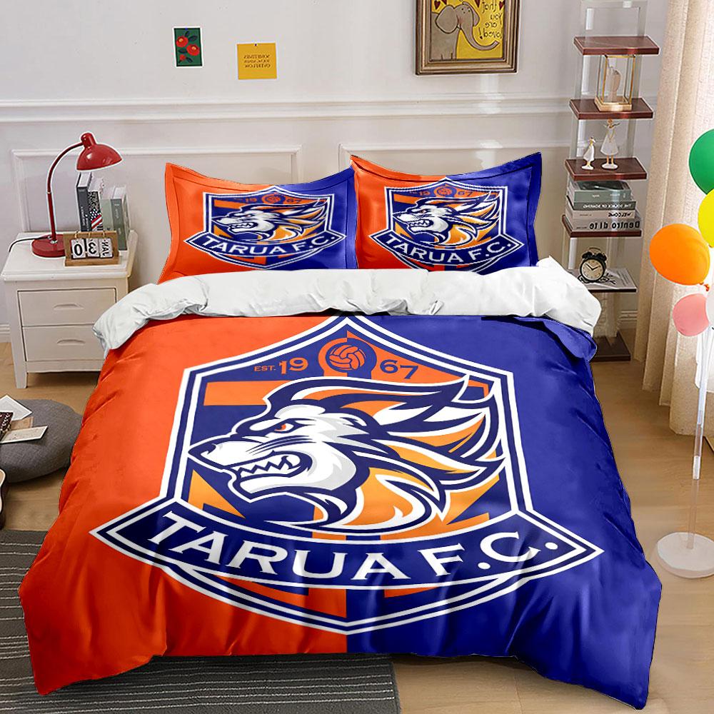Football Team Tarua FC Bedding Bedding Duvet Cover Set Duvet Cover Pillowcases (1 * Duvet Cover 2 * Pillowcases, Without Duvet Insert)