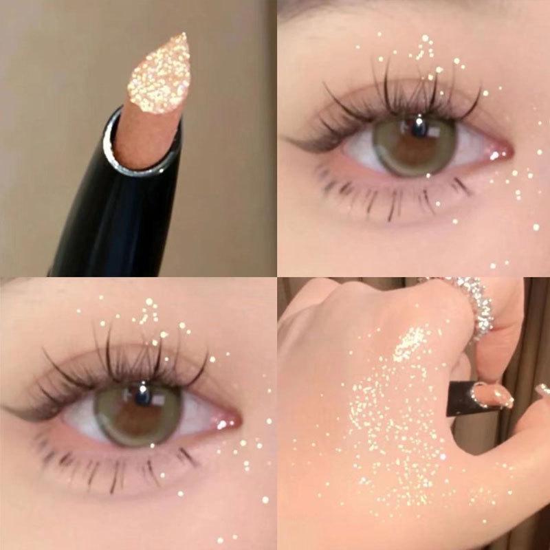 Glitzernder Highlighter-Stift in Perlmutt-Optik mit zerstoßenen Diamanten: Aufhellen & Konturieren Lidschatten. 1g