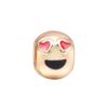 Kızlar için bilezikler kadın bileziği altın takılar bilezikler 10 adet emoji boncuk kalp emaye yüzler gi 2D1TUN