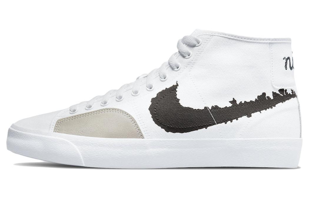 

Nike Sb Blazer Court Mid Prm White Black DM8553-100 38