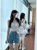 Ultra High Waist Black Denim Shorts - Super Short Summer Hot Pants