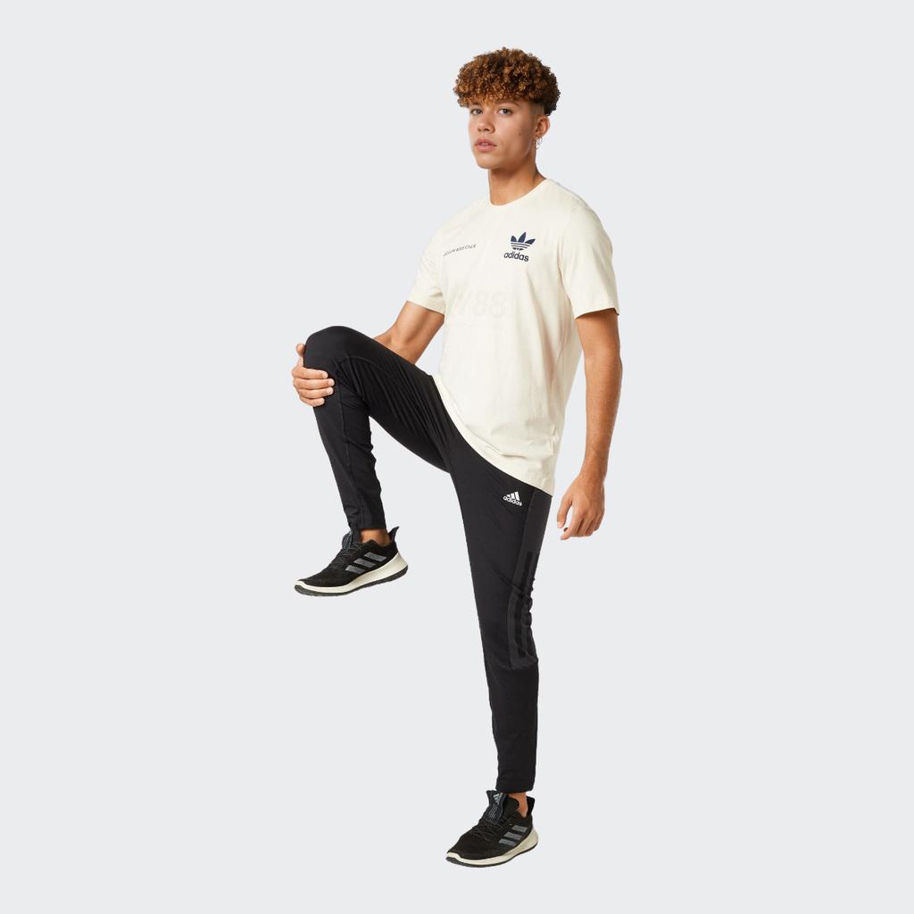 adidas Originals Trefoil Logo Print Rundhals Kurzarm T-Shirt Herren Oberteile Off-White HL9277