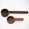 Lingură de măsurat cu mâner din lemn masiv de nuc negru Lingură pentru pudră de cafea 8/10g lingură de măsurat Lingură de măsurat din material lemnos brut