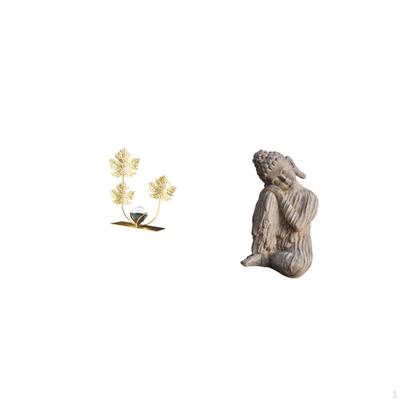 Buddha Statue Bookshelf Sculpture Birthday Housewarming Gift Bedroom Holiday Decorative Desktop