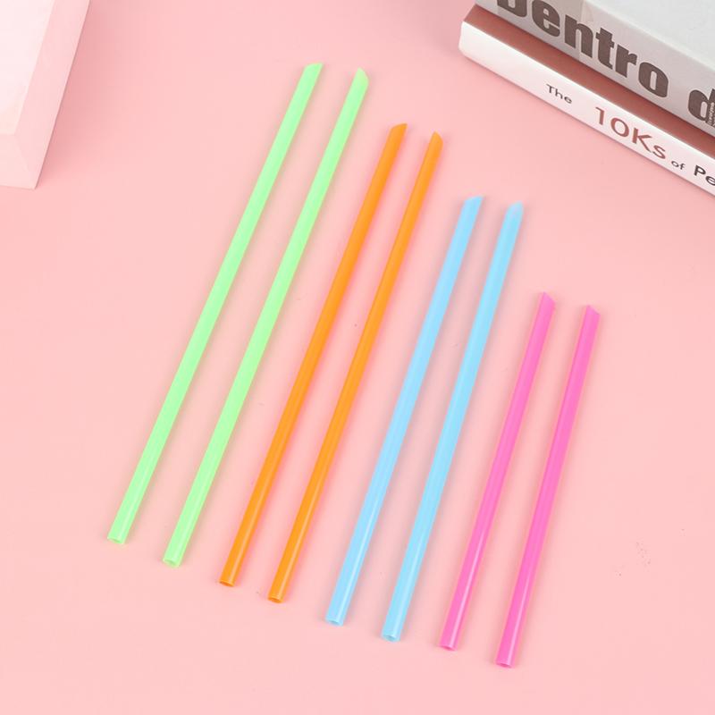 100 ks barevná plastová mini koktejlová brčka pro potřeby na oslavu drinků