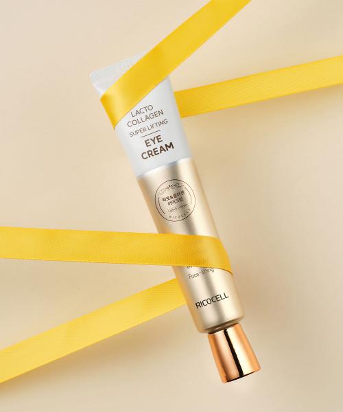 Ricocell Super Lifting Kollagen Augencreme 40ml Duo - Klinisch Erprobte Anti-Falten & Straffende Pflege