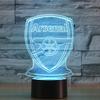 Arsenal Led 3d Night Light Illusion Lamp 16 Colour Change Decor Lamp Gifts Xmas