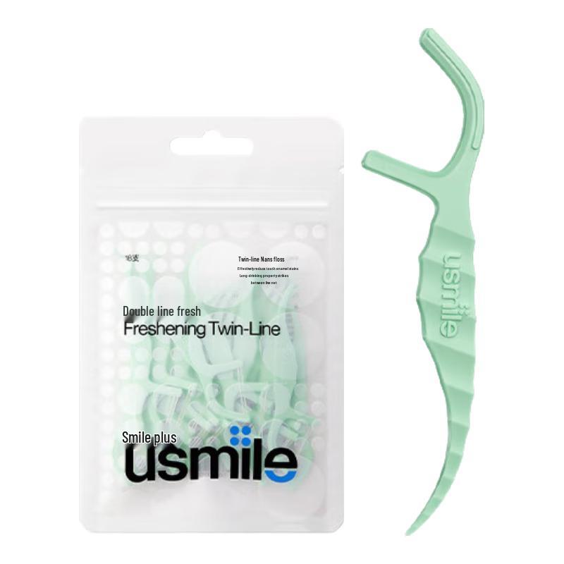 

usmile Seahorse Double-Line Dental Floss Sticks