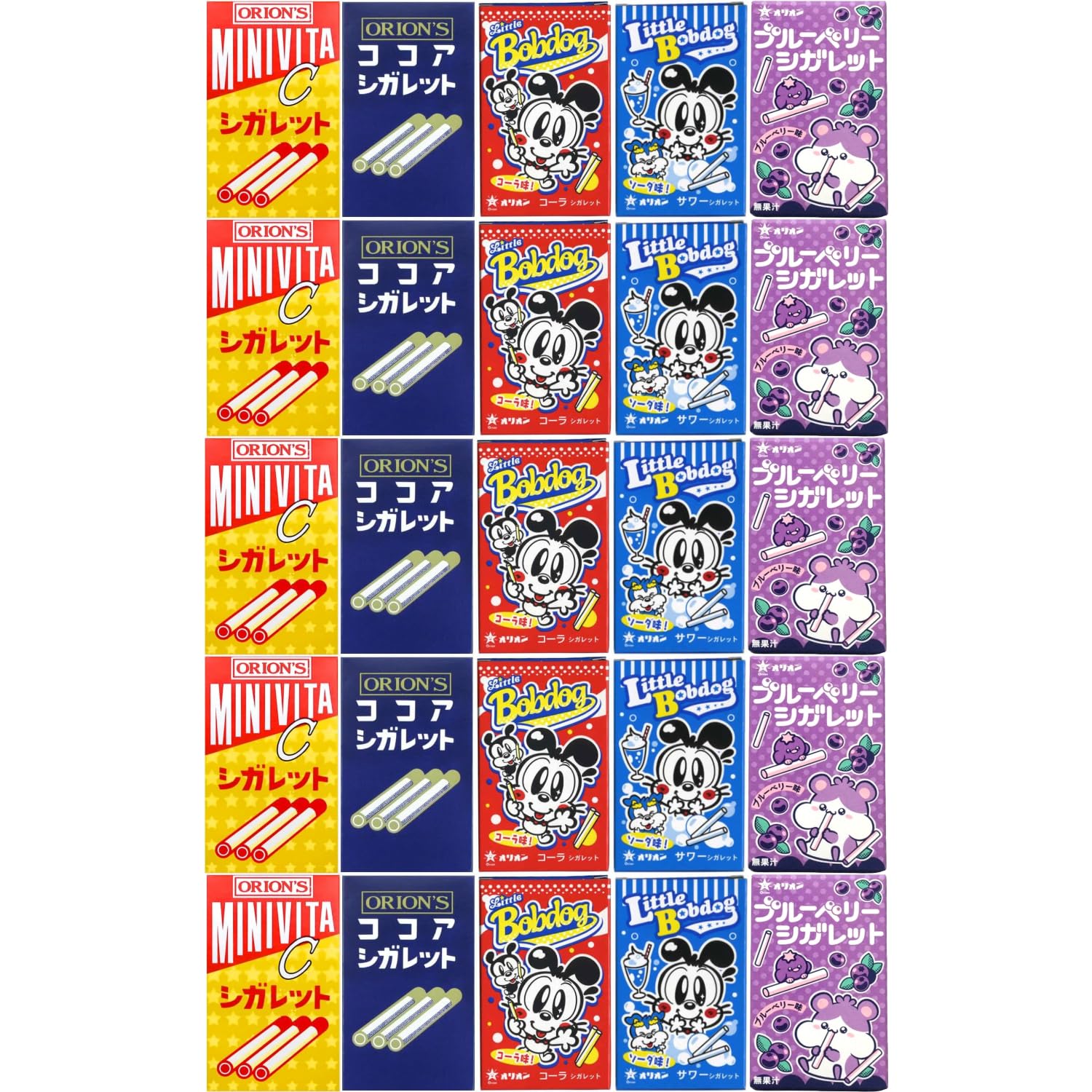 

Набор сигарет Orion каждый из Mini Vita и 5 вкусов (5 C, Какао, Кола, Кислый, Черничный)