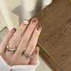 Meilade Cat Eye Leopard Print Amber Nails - Hand-Painted Cute & Cool Autumn/Winter Wearable 