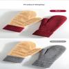 New Knitted Gloves Winter Double Layer Velvet Thickened Warm Cover Gloves Finger Gloves