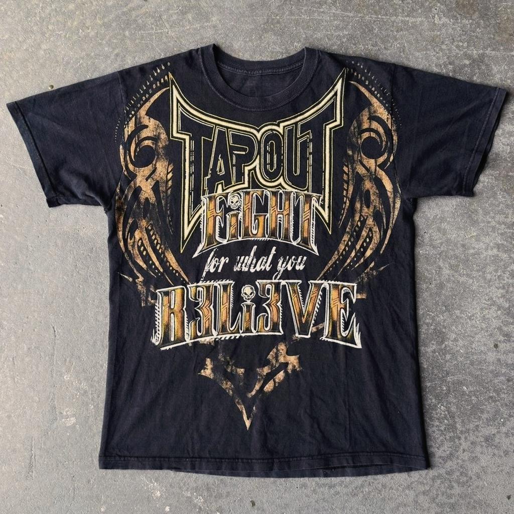 Gotický Vintage Punk Klasický Styl Potisk Grunge Emo Estetika Y2k Oblečení Bavlněné Tričko Harajuku Y2k Neformální Streetwear Trička Top