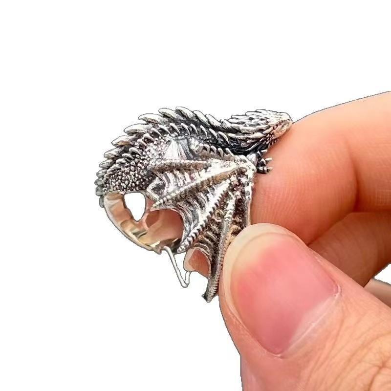 Game Black Dragon Ring Dragon Natal Index Ring Domineering Personality Accessories Boys
