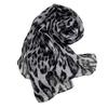Retro Leopard Print Silk Scarf Stylish, Thin, Long Scarf for Autumn/Winter