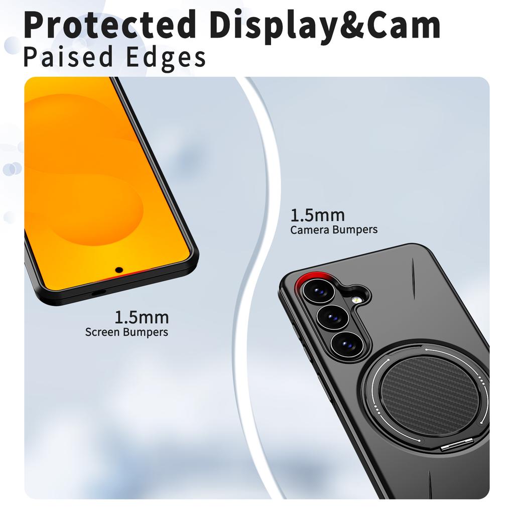 Invisible Bracket Shockproof Hard Case for Samsung Galaxy A17 5G A55 A35 A16 A36 A56 A26 A14