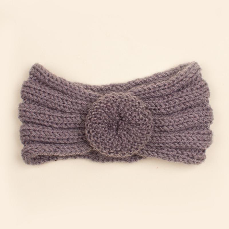 Autumn and Winter New Baby Wool Donut Hair Accessories, Children's Knitted Wool Headband, Baby Headband
