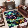 Personalized Crystal Velvet Carpet Custom Name Text,Among Us Anti Slip Area Rug For Home Decoration