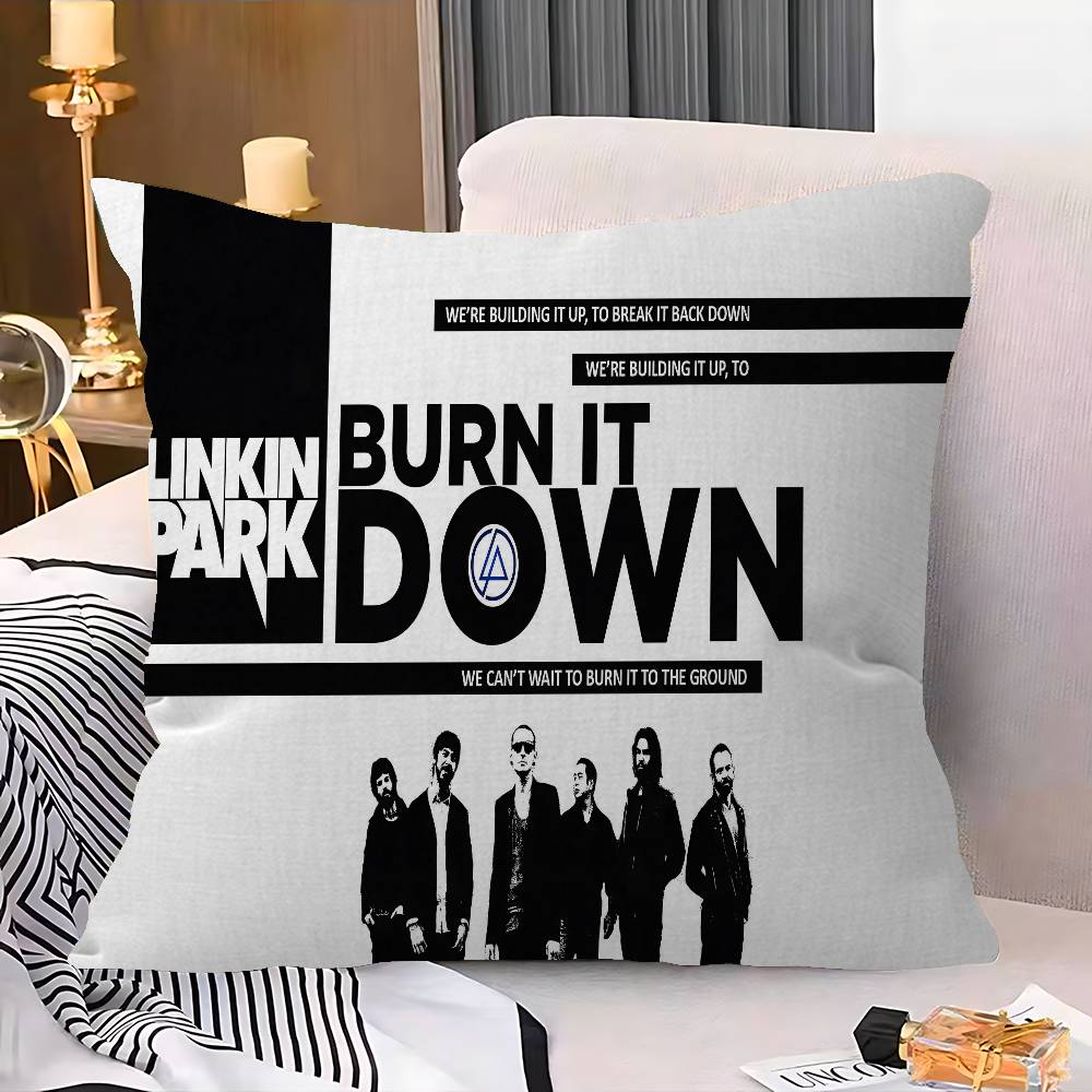 Band L-Linkin Cool P-Park Cushion Cover Inches Farmhouse Decor Home Throw Pillow Covers For Couch Decorations