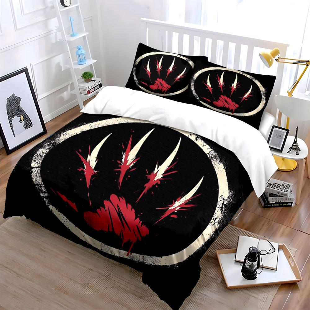 "Claw Scratch Art Decor Set" Soft Skin-Friendly Bedding Set Includes 1 Duvet Cover And 2 Pillowcase, Gift