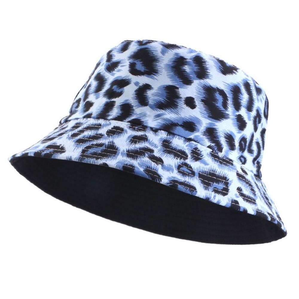 Bucket Style Basin Hat Leopard Patterned Fisherman Hat Beach Sun Protect Hat  Outdoor Travel
