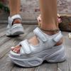 Fashion Chunky Platform Sandals for Women 2025 Summer Hook Loop Wedge Heel Sandals Fashion Women Shoes Thick Bottom Casual Sandles Mujer