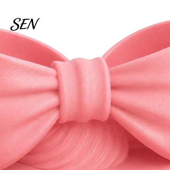 Cute Bow Pen Holder 3D Printed Shape Holder, Desktop Organizer, Double Compartment Storage Box Desk Decor for Bathroom Vanity, Decorative Stationery