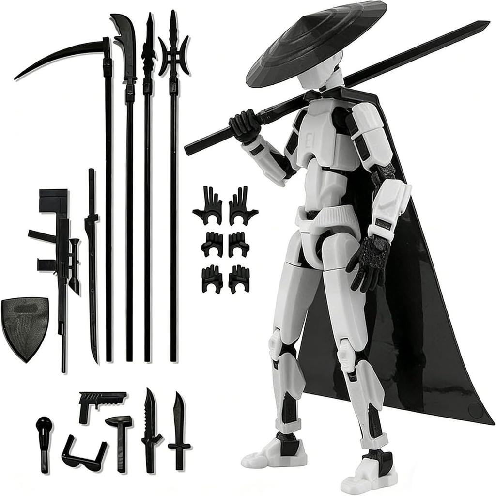 Multi-Joint Articulated Action Figure Collectible Model Arts Poseable Decorative Statue for Display