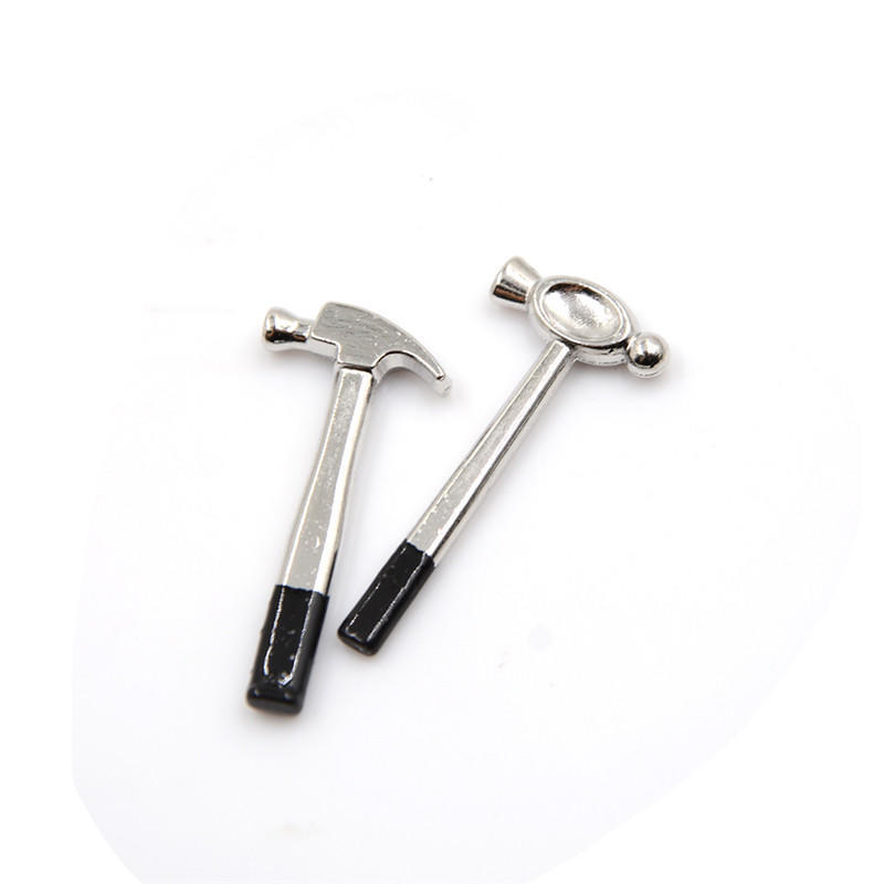 8 Adet 1:12 Ölçekli Minyatür Metal El Alet Seti Bebek Evi Aksesuarları