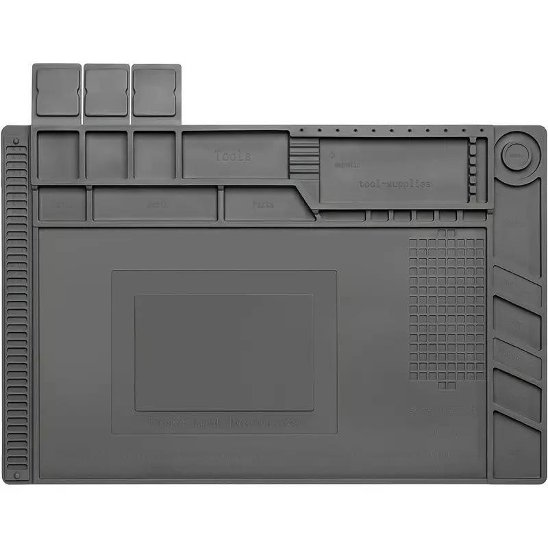Silicone Heat Insulation Welding Pad for Mobile Phone and Computer Repair, High Temperature Resistant and Thickened