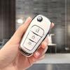 Tpu Shell Car Key Fob Case Cover For Ford Explorer Fiesta Ka Mondeo F-150 F-250 F-350 Ranger Smart Keyless Protector Keychain